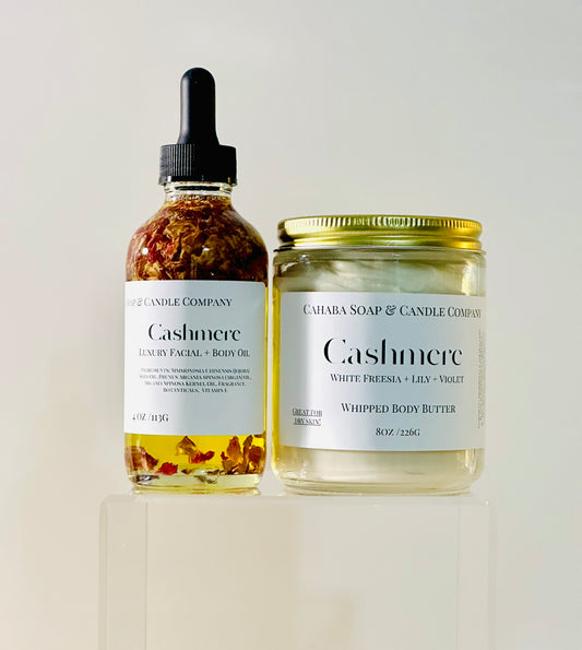 Cashmere Body Butter and Oil Combo